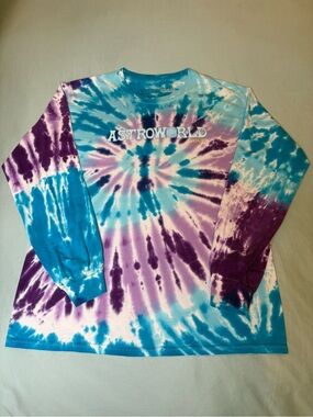 ASTROWORLD Tie-Dye Tour L/S Tee